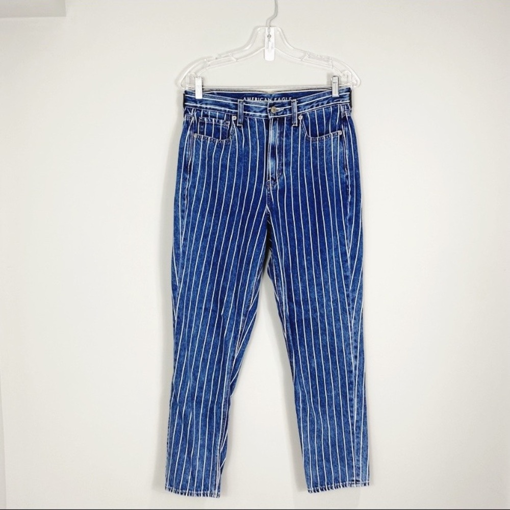American Eagle Outfitters striped  Mom Jeans Size 6 US
